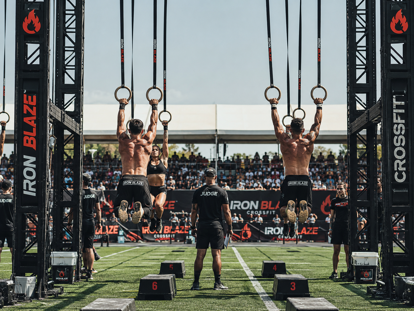 Iron Blaze CrossFit athletes competing